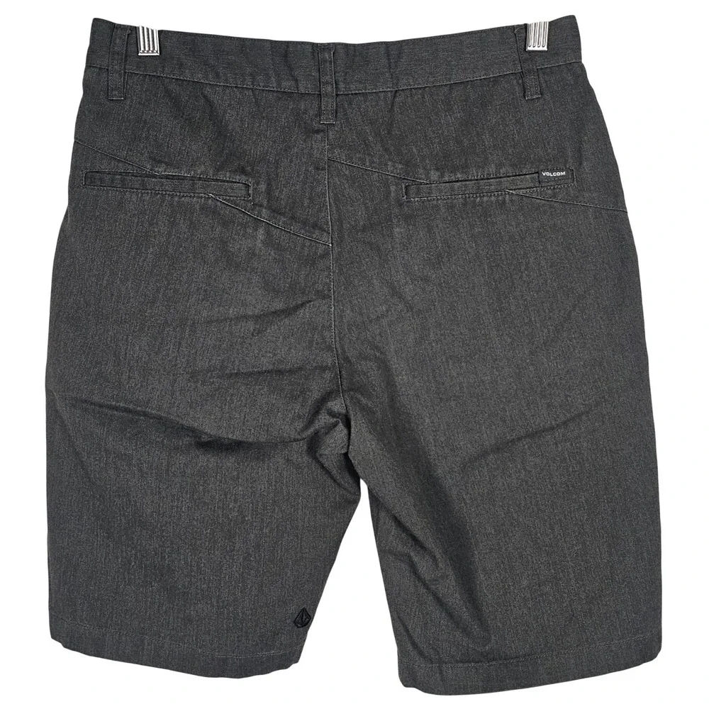 Volcom Mens Modern Fit‎ Chino Shorts Charcoal Gray Heather 29 Walk Outdoor Golf